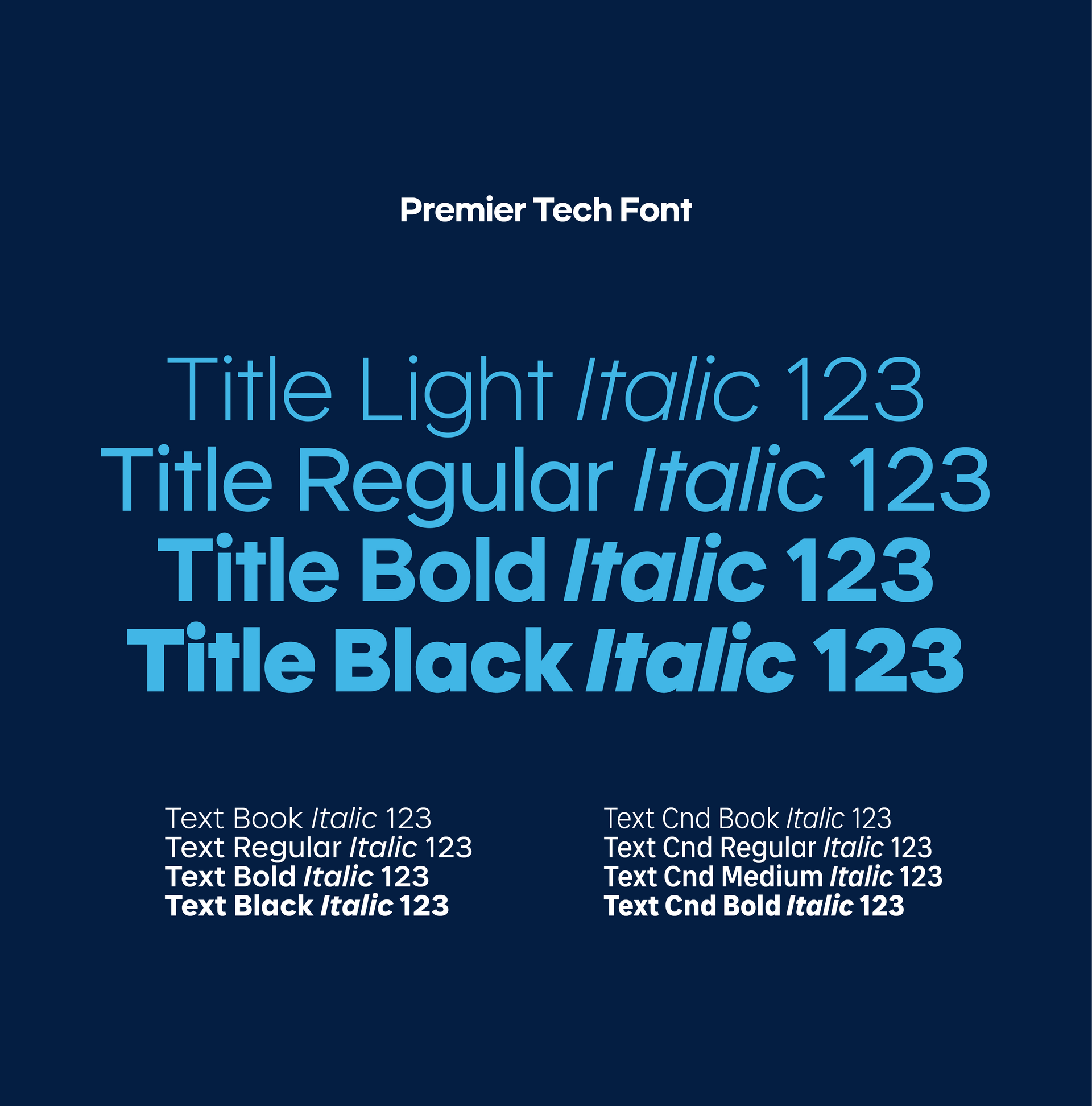 Premier Tech Font