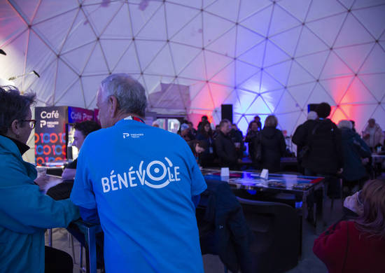 Bénévole sous le Dôme Premier Tech des Jeux du Québec